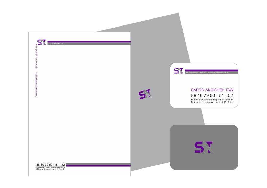Letter head and business card